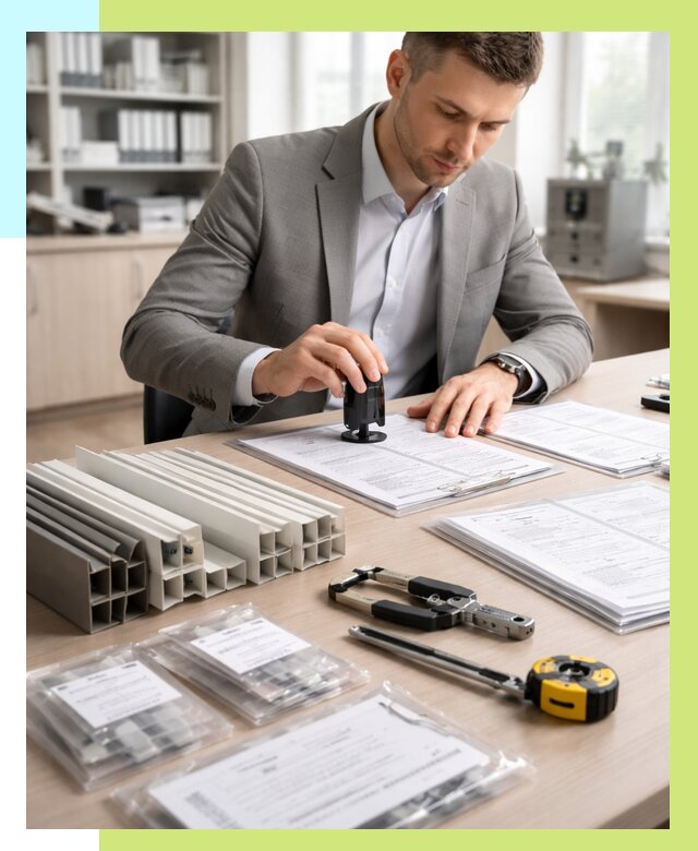 Сертификация ПВХ продукции в Ярцеве от 8648 р., Алешин-Рцв