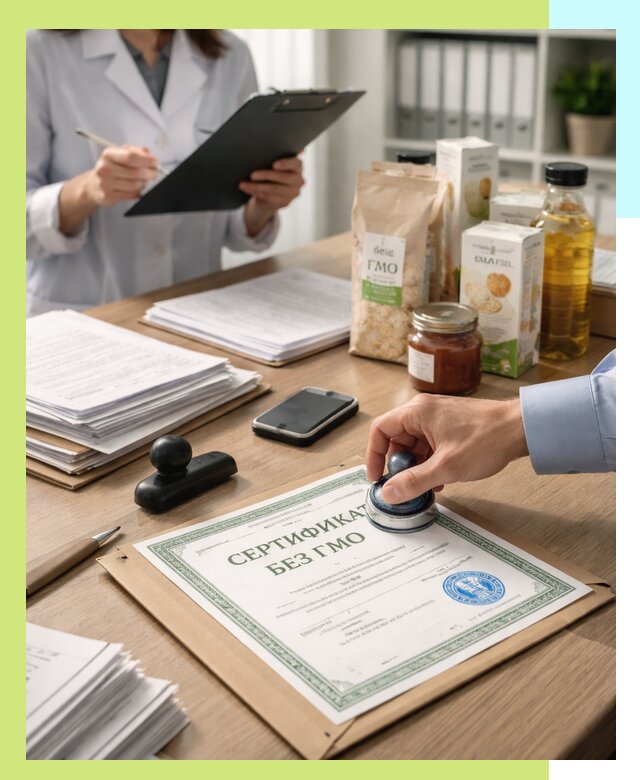 Получение сертификата Без ГМО для продукции в Ярцеве